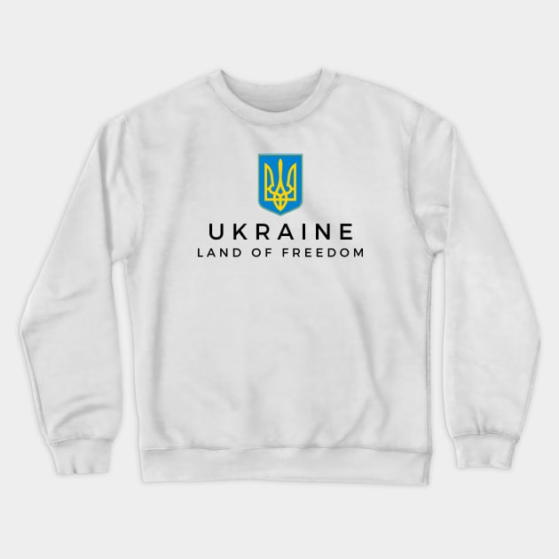 Ukraine Land of Freedom Crewneck Sweatshirt by DoggoLove